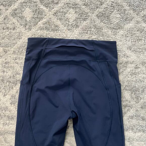Lululemon Time To Sweat Crop *23 in True Navy Size 8 - Picture 6 of 12